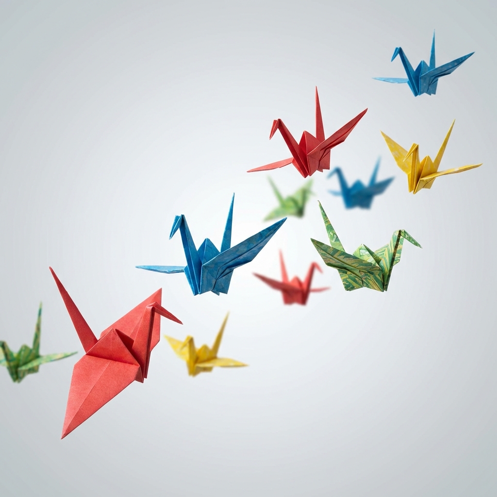 Vöxtur - Origami fuglar í flugi
